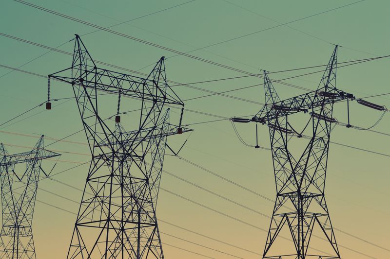 pylons and electrical wires