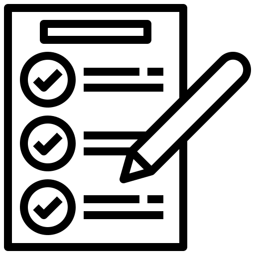 Black and white checklist