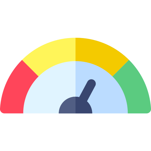 A meter with an arrow pointing toward Northeast