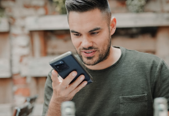 A person is reading email on a phone.