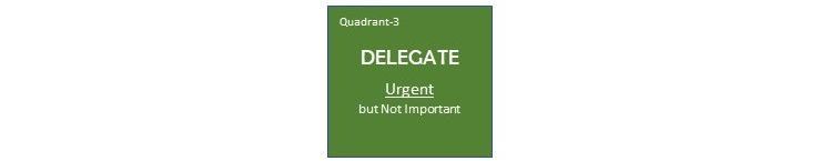 Quadrant 3: Delegate (Urgent but Not Important)