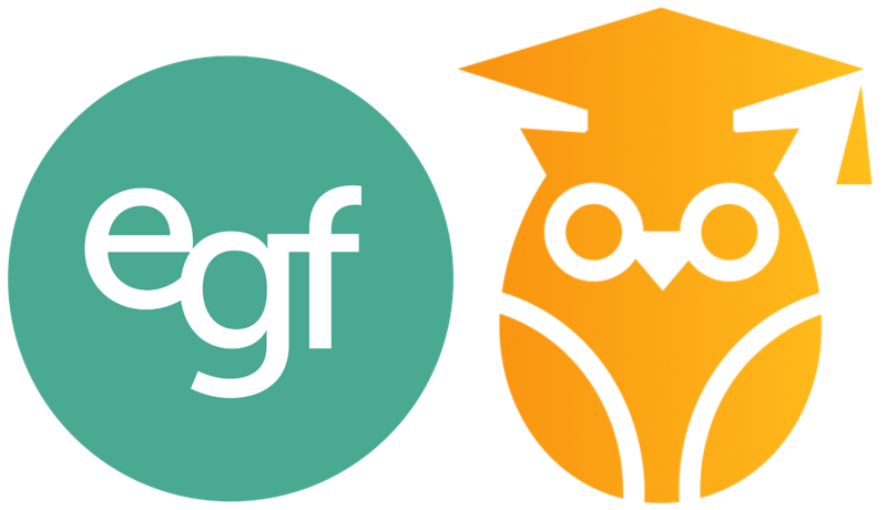 The EGF and Rumie logos.