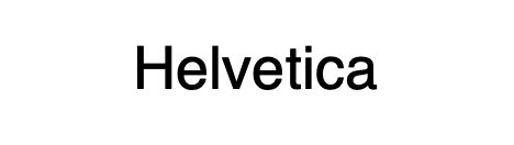 Example of Helvetica
