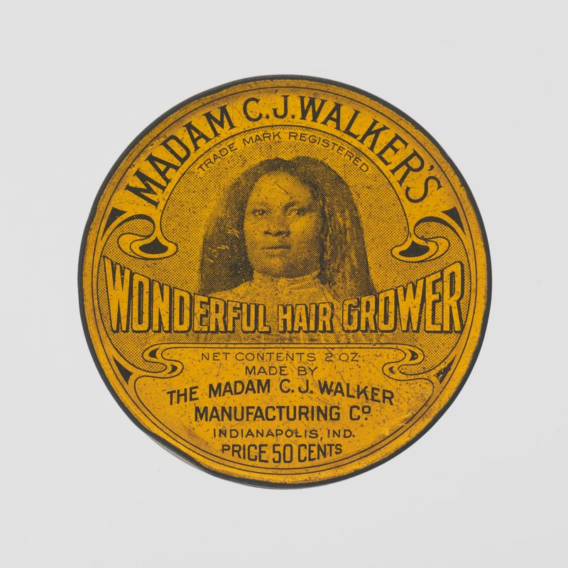 Tin of Madam C.J. Walker's Wonderful Hair Grower
