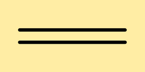 Two black straight parallel lines