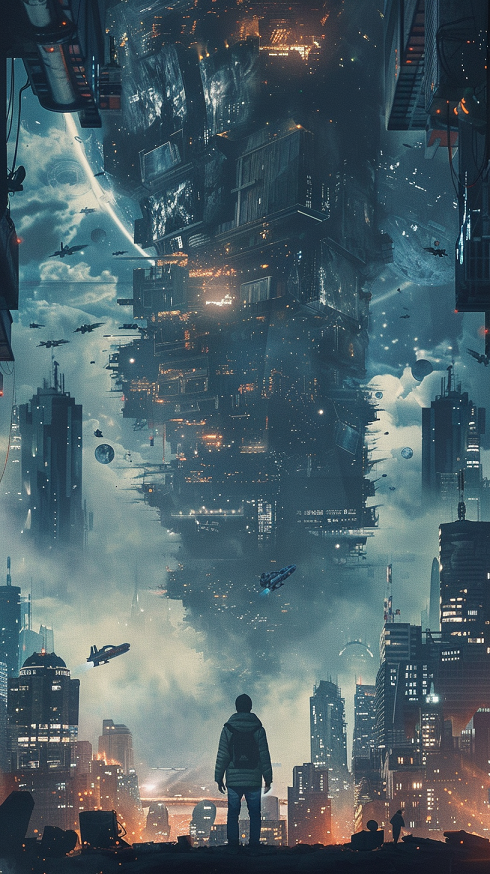 An Ai generated image of a sci-fi movie poster.