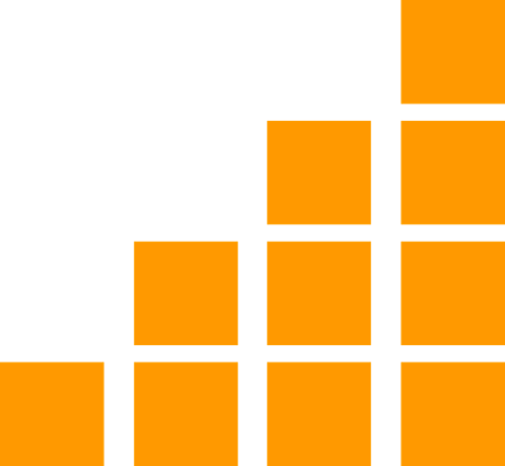 A growing pattern of vertical blocks that increases by one block on each column.