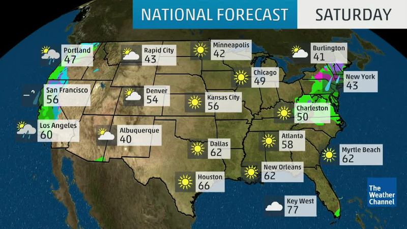 Weather forecast map