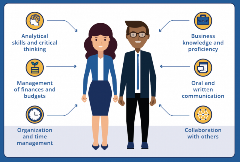 skills needed to be successful in this role (analytical skills, critical thinking, management of finances and budgets, etc.)