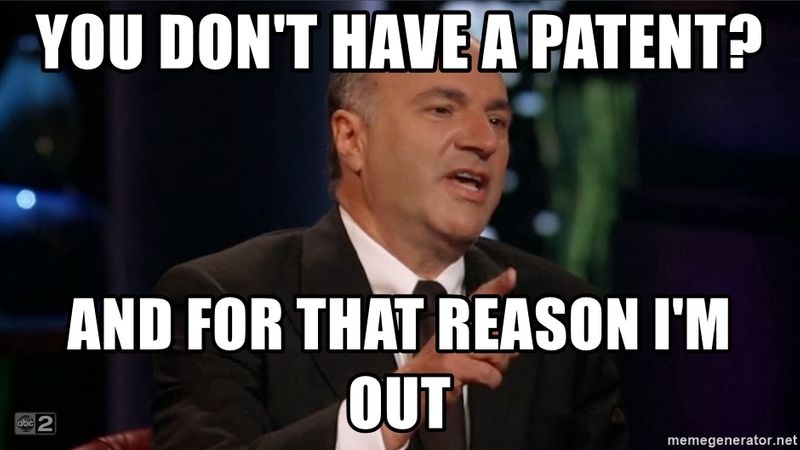 Kevin O'Leary (Shark Tank). Underlying Text: You don't have a patent and for that reason I'm out