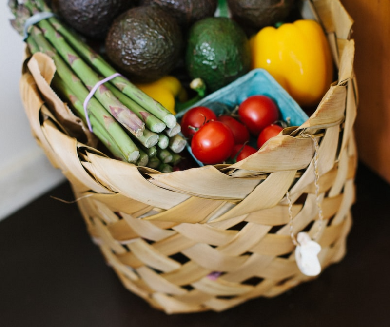 basket of different kinds of fruits to represent multiple different shares