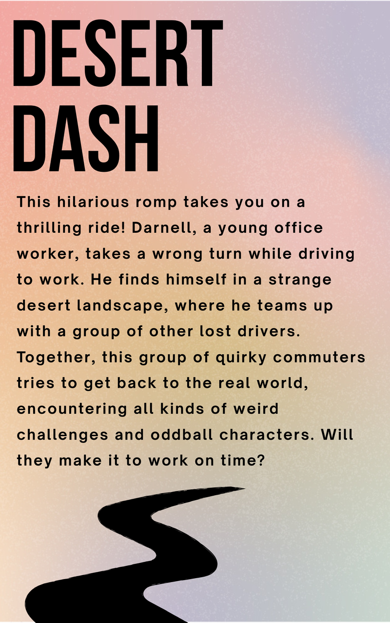 A writeup for the book Desert Dash (audio description below).