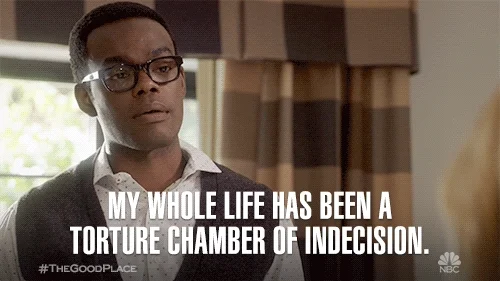 A student wearing glasses says, 