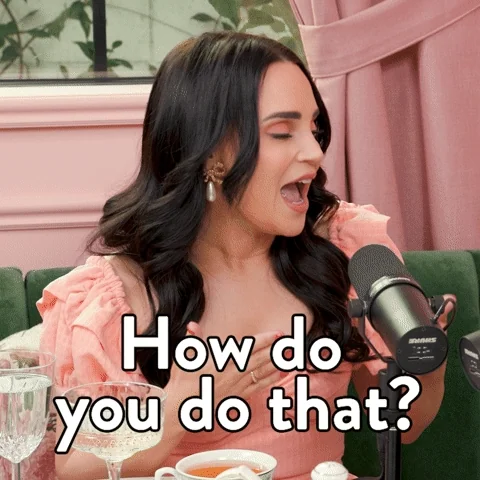 Rosana Pansino talks on a podcast. She says, 