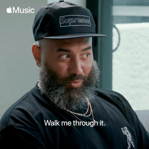 A man says, "Walk me through it."