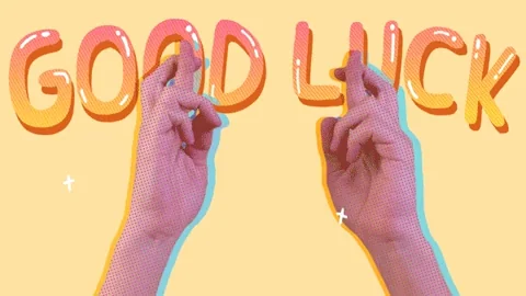 Two hands crossing their fingers. The text reads: 