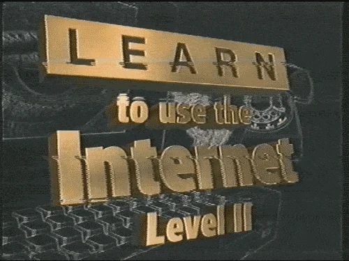 A 1990s graphic that reads, 