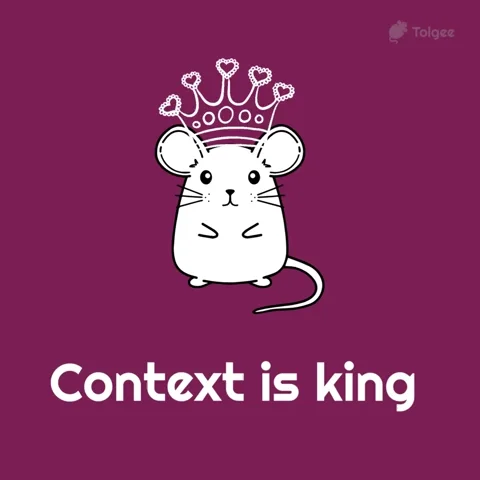 A rat wearing a crown. The text reads, 