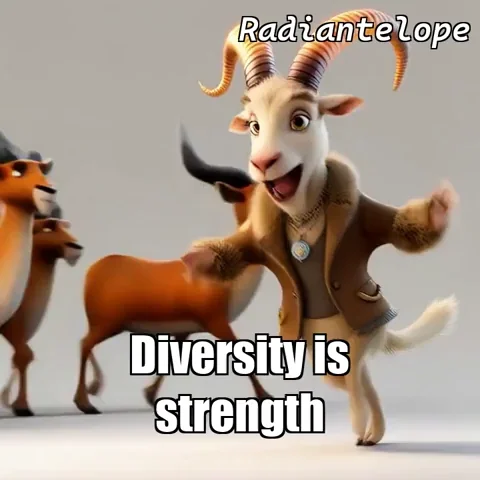 A cartoon ram walks in front of a herd of antelopes and says, 