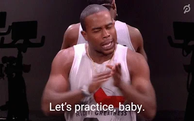 A man claps his hands and says, 
