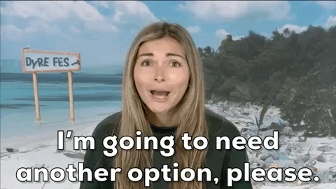 A woman saying, 