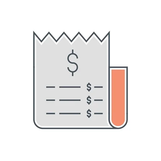 A budget document with line items.
