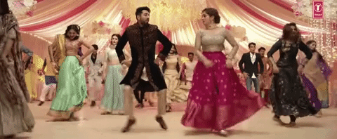 A Bollywood dance routine