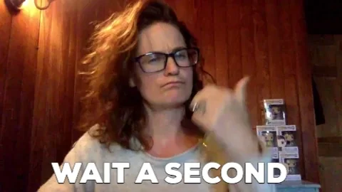 A woman begins counting on her fingers. The text reads: 