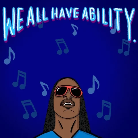 Stevie Wonder quote: 'We all have ability. The difference is how we use it.'