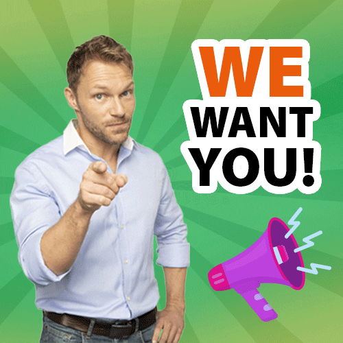 We want you! GIF