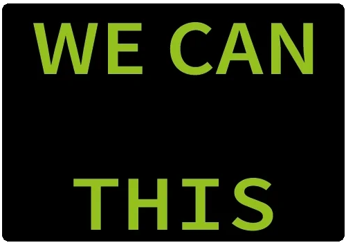 A graphic that reads: We can <code>
         this.