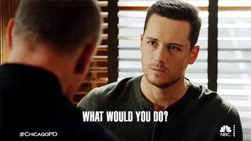 A man asking, "What would you do?"