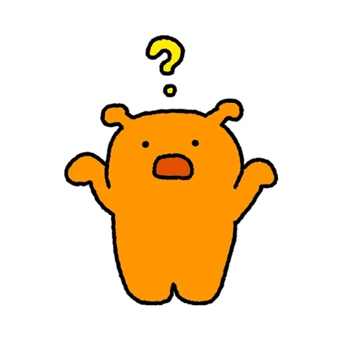 An illustrated alien shrugging its shoulders with a question mark above its head.