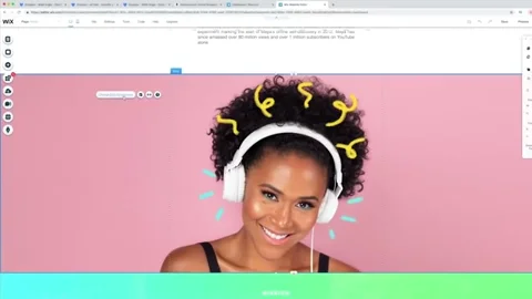 A demo of the Wix website builder