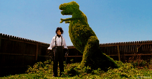 edward scissorhands landscaping GIF by 20th Century Fox Home Entertainment