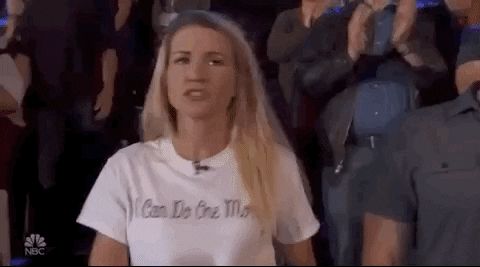 Blonde woman motivating saying 'Lets Go' GIF by The Titan Games