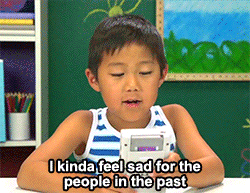 Kid with a video game GIF: I kinda feel sad for the people in the past