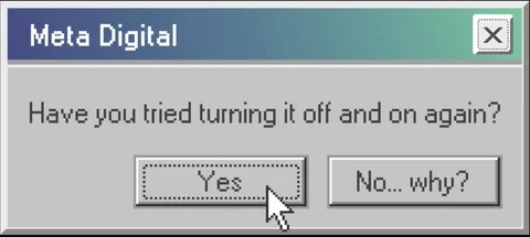 A computer pop-up that reads: 