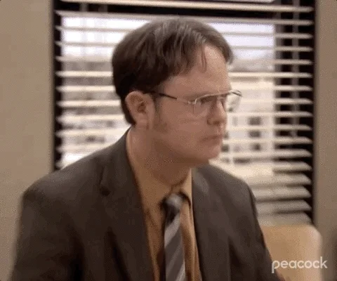 Dwight from The Office says, 'I will have seven first priorities.'