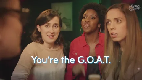Three girls saying 