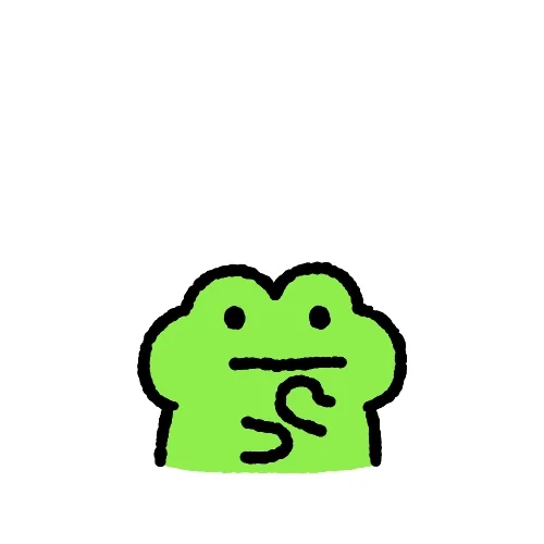 A cartoon frog having a light bulb moment.