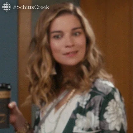 Annie Murphy as Alexis Rose from Schitt's Creek saying, 