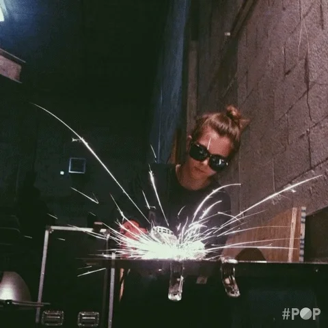 woman welding