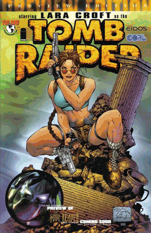 Tomb Raider comic book covers