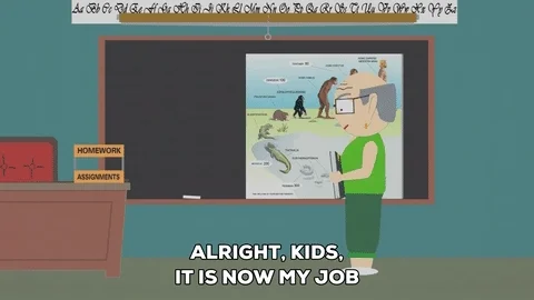 A South Park teacher says, 