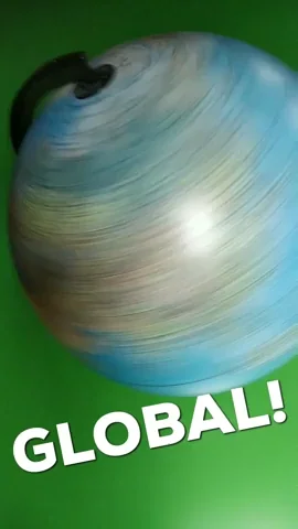 A spinning globe.