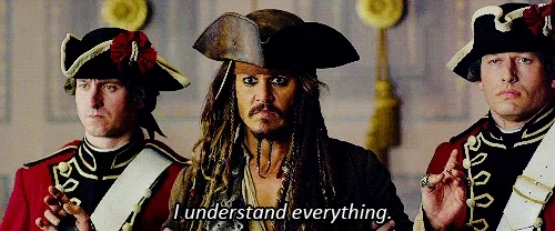 Captain Jack Sparrow, saying 