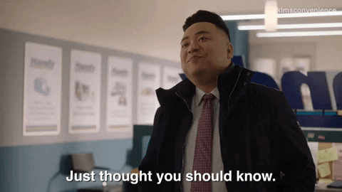 Kimchee from Kim's Convenience Show saying 
