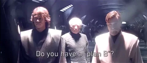 A group of Star Wars characters asking, 