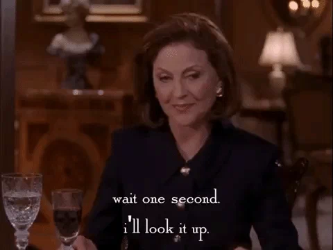 Kelly Bishop as Emily Gilmore saying, 